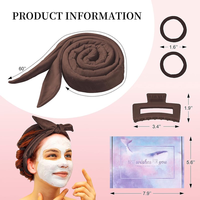Flylipu Heatless Curling Rod Headband, Upgraded 60" Extra Long Soft Hair Curlers to Sleep In, No Heat Curls for All Hair Types, Hair Wrap Curls Styling Kit for Girls (Brown, 1 Count) - Image 5
